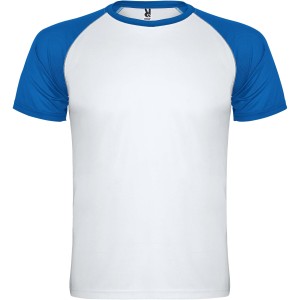 Indianapolis short sleeve unisex sports t-shirt, White, Royal blue (T-shirt, mixed fiber, synthetic)