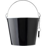 Iron and aluminium ice bucket Corey, black (966261-01)