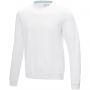 Jasper men's  organic GRS recycled crewneck sweater, White