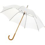Jova 23" umbrella with wooden shaft and handle, White (10906800)