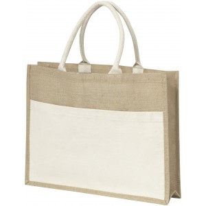 Jute bag Livvie, natural (cotton bag)