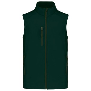 MEN'S SOFTSHELL BODYWARMER, Bottle Green