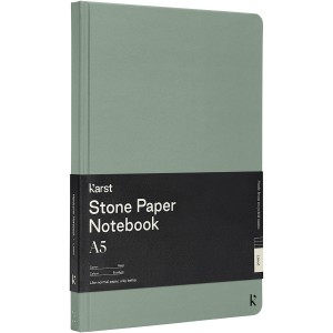 Karst<sup>&reg;</sup> A5 stone paper hardcover notebook - lined, Heather 