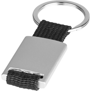Alvaro webbing keychain, Silver, solid black (Keychains)