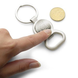 Metal key holder Soren, silver (Keychains)