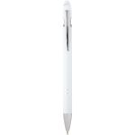 Kish ballpoint pen with silver finish (black ink), White (10624701)