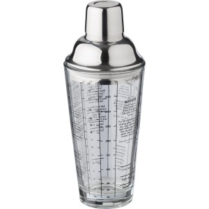 Glass cocktail shaker (400 ml) Adela, Neutral/Transparant (Kitchen glass)