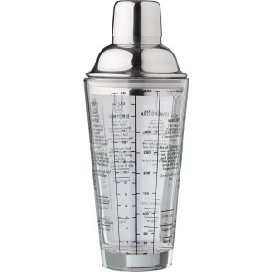 Glass cocktail shaker (400 ml) Adela, Neutral/Transparant (Kitchen glass)