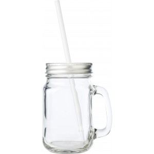 Glass mason jar Sakina, neutral (Mugs)