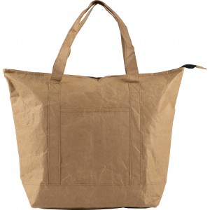 Laminated paper (80 gr/m2) cooler shopping bag Oakley, brown (Cooler bags)