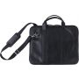 Leather laptop bag Michael, black