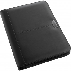 Bonded leather folder Josie, black (Folders)