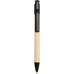 Liliana sugarcane paper ballpoint pen (blue ink), Solid blac