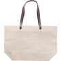 Linen (260 gr/m2) beach bag Callisto, brown