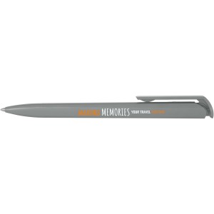 Lucia recycled plastic ballpoint pen, Grey (Plastic pen)