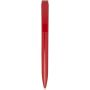 Lucia recycled plastic ballpoint pen, Red