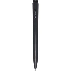 Lucia recycled plastic ballpoint pen, Solid black (Plastic pen)