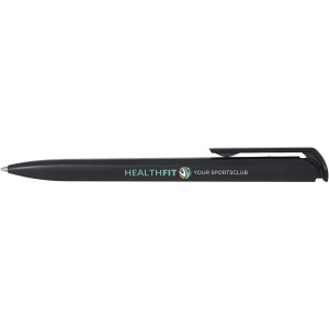 Lucia recycled plastic ballpoint pen, Solid black (Plastic pen)