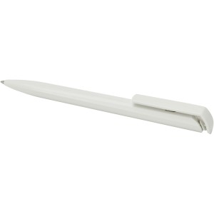 Lucia recycled plastic ballpoint pen, White (Plastic pen)