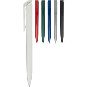 Lucia recycled plastic ballpoint pen, White (Plastic pen)