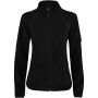 Luciane women's full zip fleece jacket, Solid black