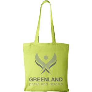 Madras 140 g/m2 cotton tote bag, Lime (cotton bag)