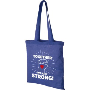 Madras 140 g/m2 cotton tote bag, Royal blue (cotton bag)