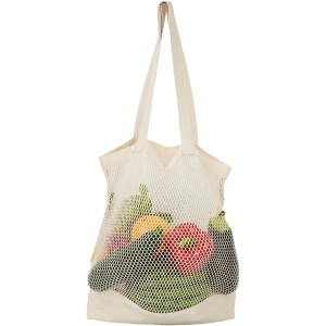 Maine mesh cotton tote bag, beige (cotton bag)