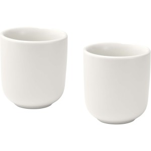 Male 90 ml ceramic espresso cups - set of 2, White