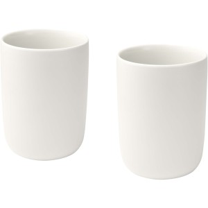 Male 350 ml ceramic cups - set of 2, White