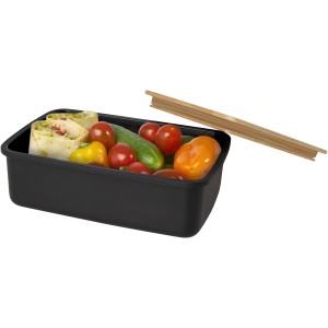 Mangi 750 ml lunch box, Solid black (Plastic kitchen equipments)