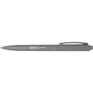 Martha recycled plastic ballpoint pen, Grey (Plastic pen)