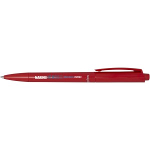 Martha recycled plastic ballpoint pen, Red (Plastic pen)