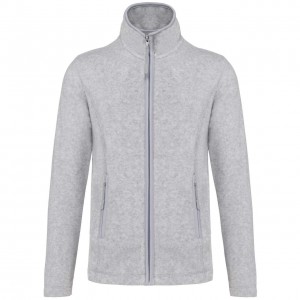 MAUREEN - LADIES' FULL ZIP MICROFLEECE JACKET, Ash Heather (Pullovers)