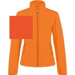MAUREEN - LADIES' FULL ZIP MICROFLEECE JACKET, Fluorescent Orange (KA907FOR)
