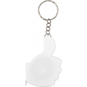 PE 2-in-1 key holder Nassir, white (Keychains)