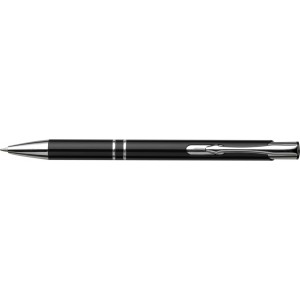 Aluminium ballpen Albacete, black (Metallic pen)
