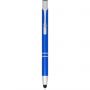 Moneta anodized aluminium click stylus ballpoint pen, Royal blue