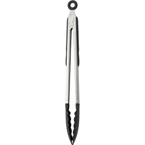 Stainless steel tongs Maeve, black/silver (Picnic, camping, grill)