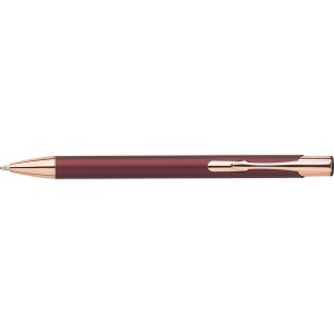 Aluminium ballpen Alexander, burgundy (Metallic pen)