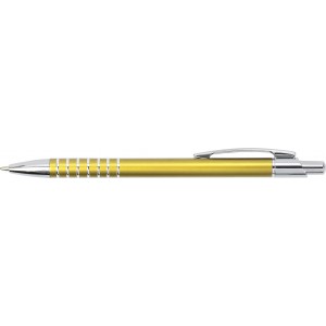 Aluminum ballpen Wayne, yellow (Metallic pen)
