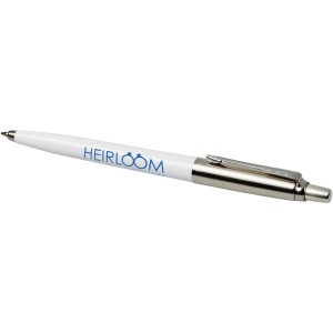 Jotter ballpoint pen, White,Silver (Metallic pen)