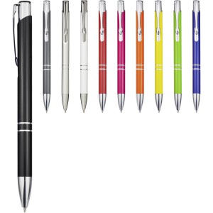 Moneta aluminium click ballpoint pen, Royal blue (Metallic pen)