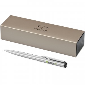 Vector stainless steel ballpoint pen, Silver (Metallic pen)