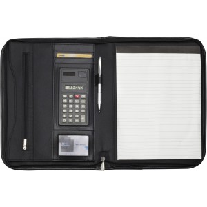 Microfibre folder Dion, black (Folders)