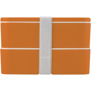 MIYO double layer lunch box, Orange, Orange, White (Plastic kitchen equipments)