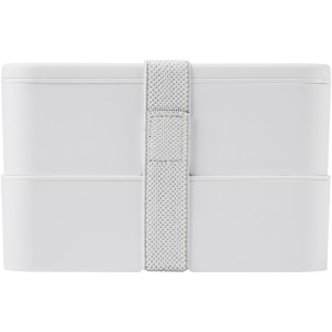 MIYO Pure double layer lunch box, White, White, White (Plastic kitchen equipments)