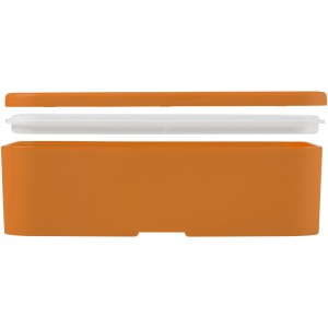 MIYO single layer lunch box, Orange, White (Plastic kitchen equipments)