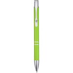 Moneta aluminium click ballpoint pen, Lime (10710506)