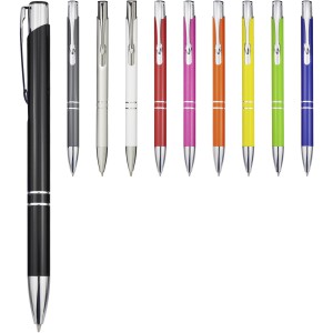 Moneta recycled aluminium ballpoint pen, Grey (Metallic pen)